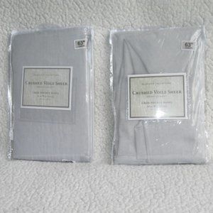 Crushed Voile Sheer Fog Rod Pocket Panels
